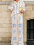 'Betony' Sun Print Long Sleeve Shirt and Pants Set - Celes Fashion